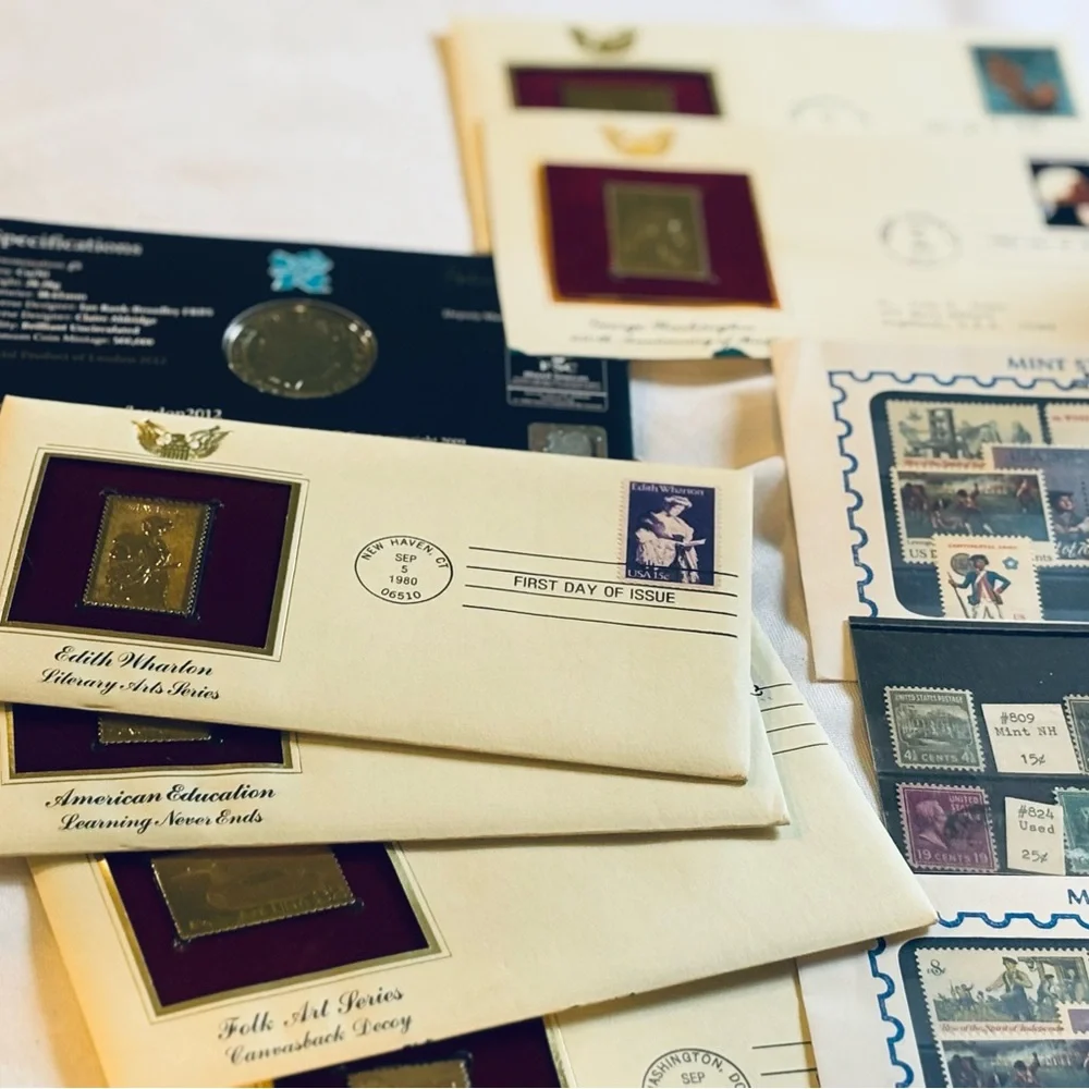 Assorted Coin and Stamp Collection - Picture 3 of 9